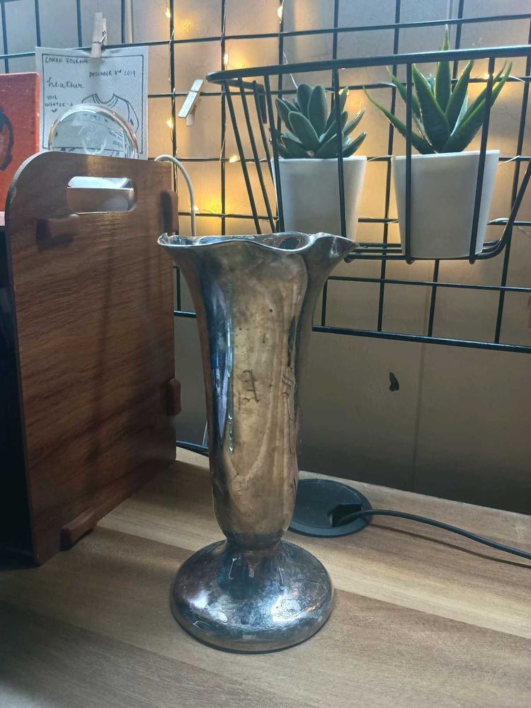 Vintage Silver Vase