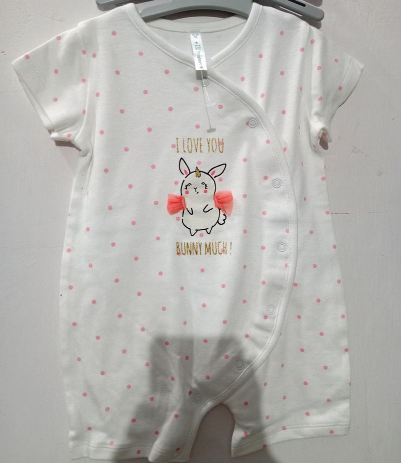 Tex Full Attached Dress For 3 To 6 Month Baby