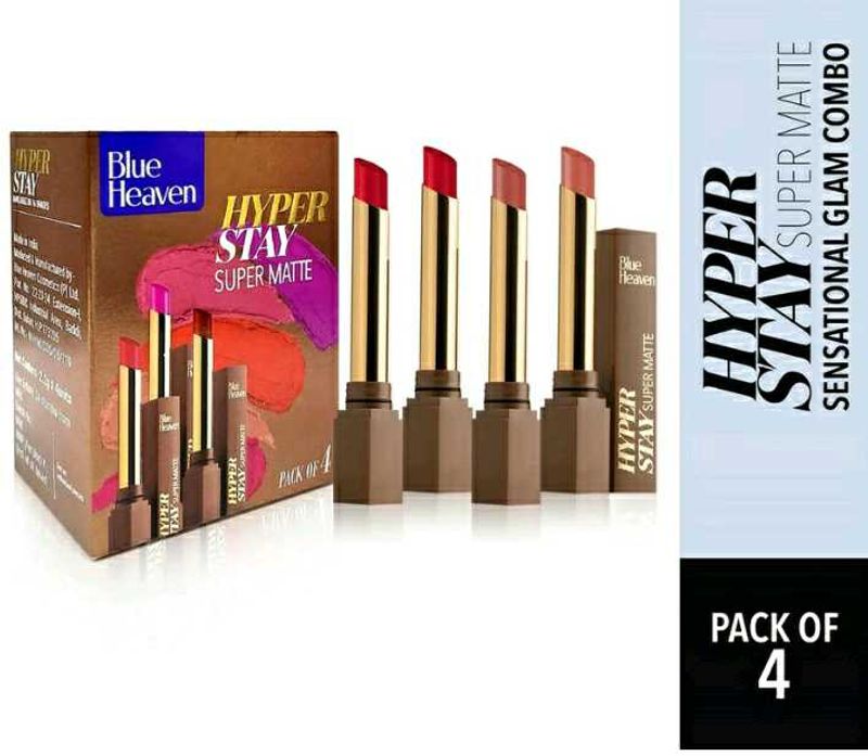 Blue Heaven Matte Lipisticks Combo Pack Of 4