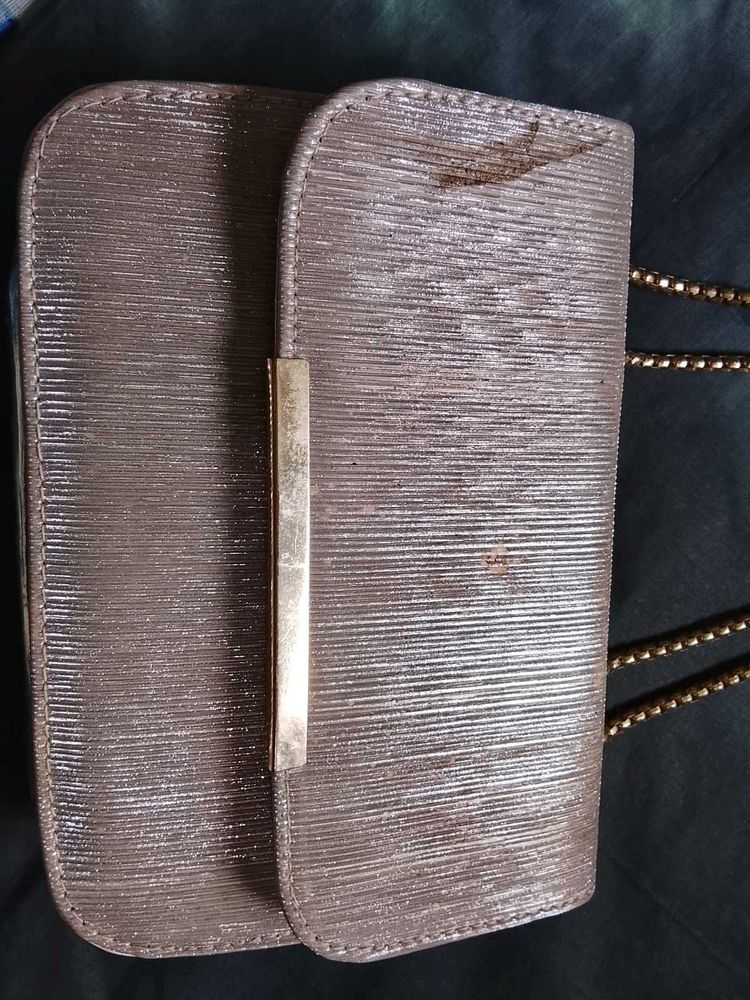 Sparkly Gold Chain Bag