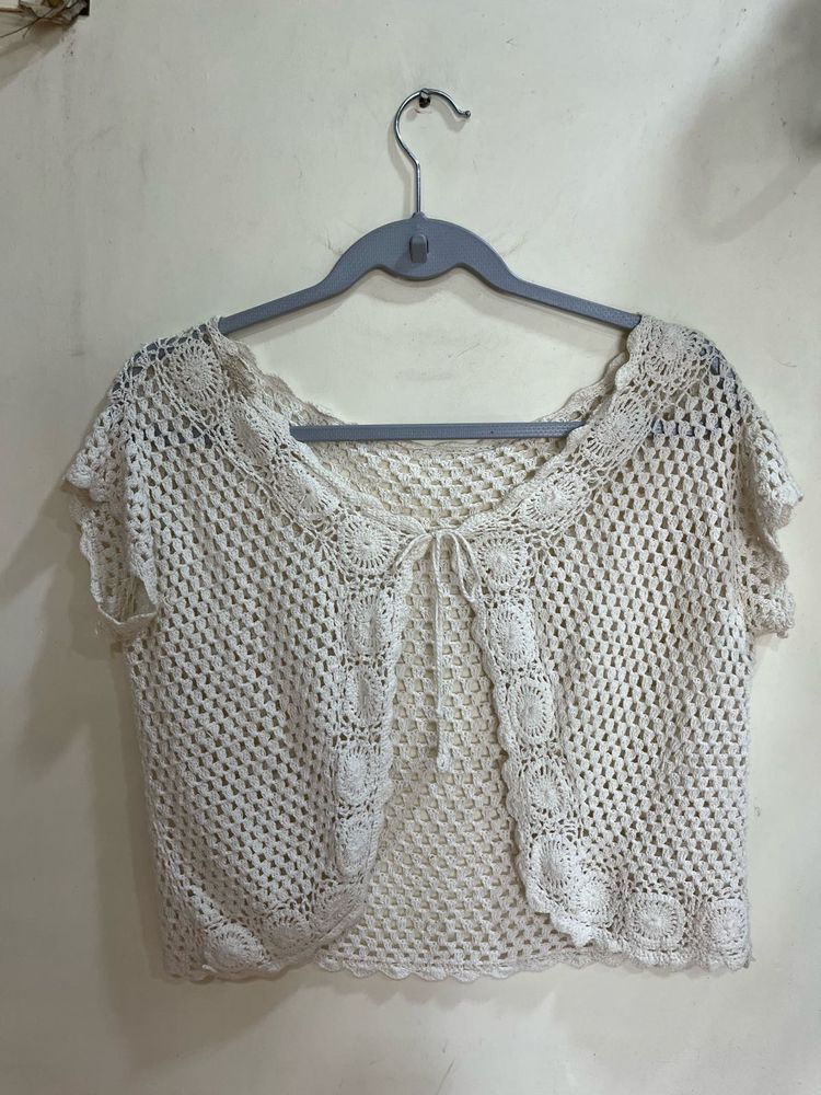 Crochet Knit Shrug