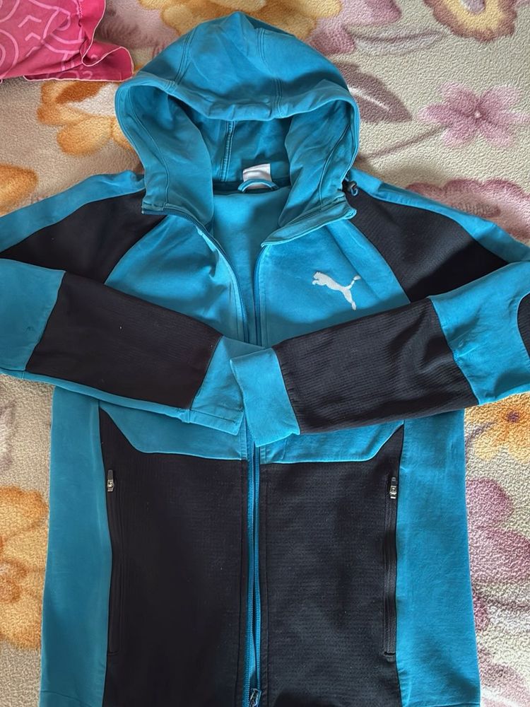 Puma Blue &amp; Black Hoodie