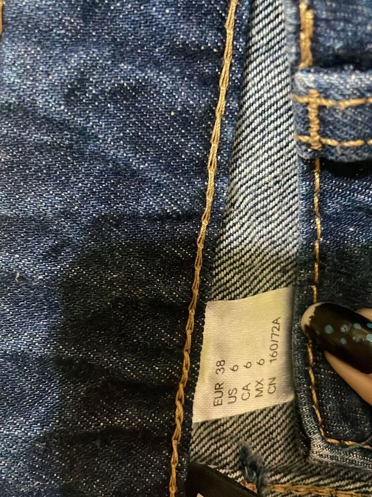 Hnm Jeans Navy Blue