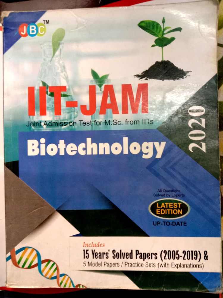 IIT-JAM MSc Biotechnology Entrance Book With Solved Questions And With Explanations