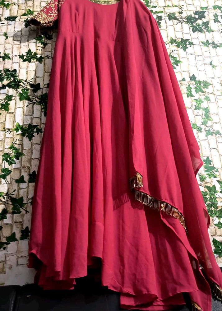 Beautiful😍desighner Anarkali Duptta Set