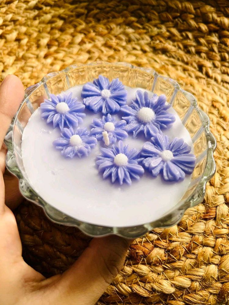 Lavender Candle💟 With Aroma Oil💕