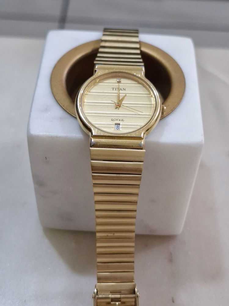 Original TITAN WATCH GOLD plated.