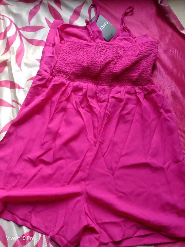 Pink Shein Romper