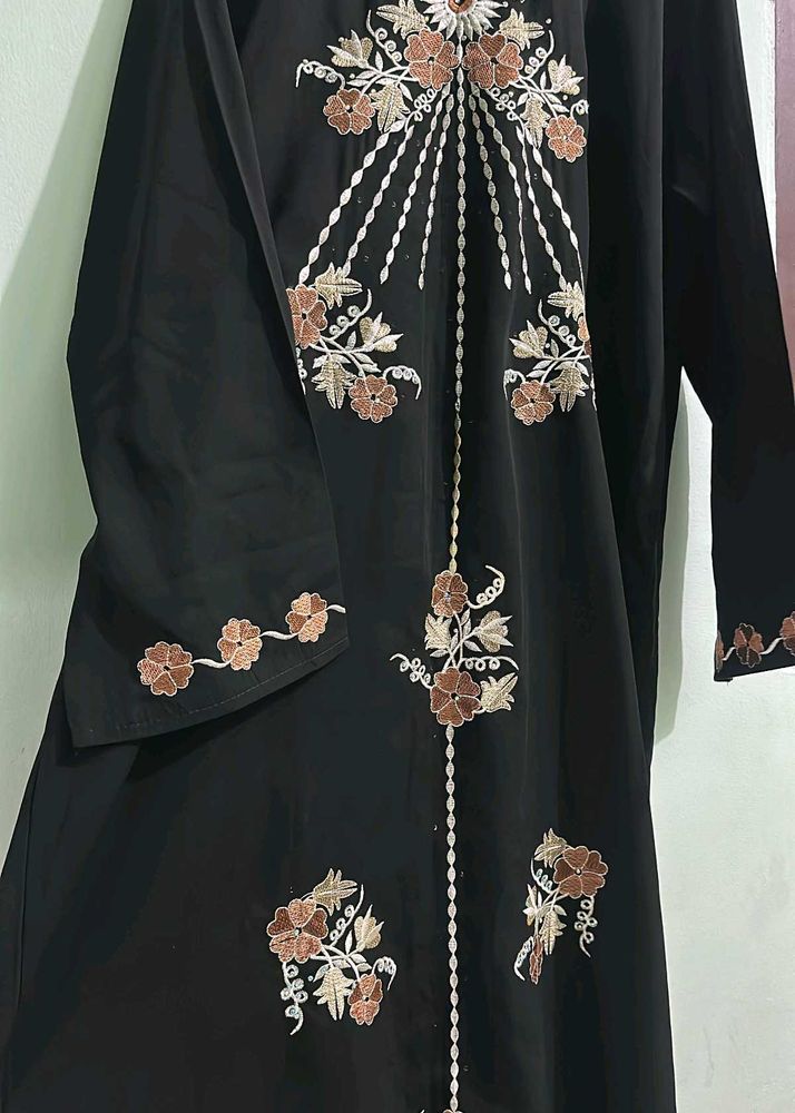 Elegant Embroidered Abaya