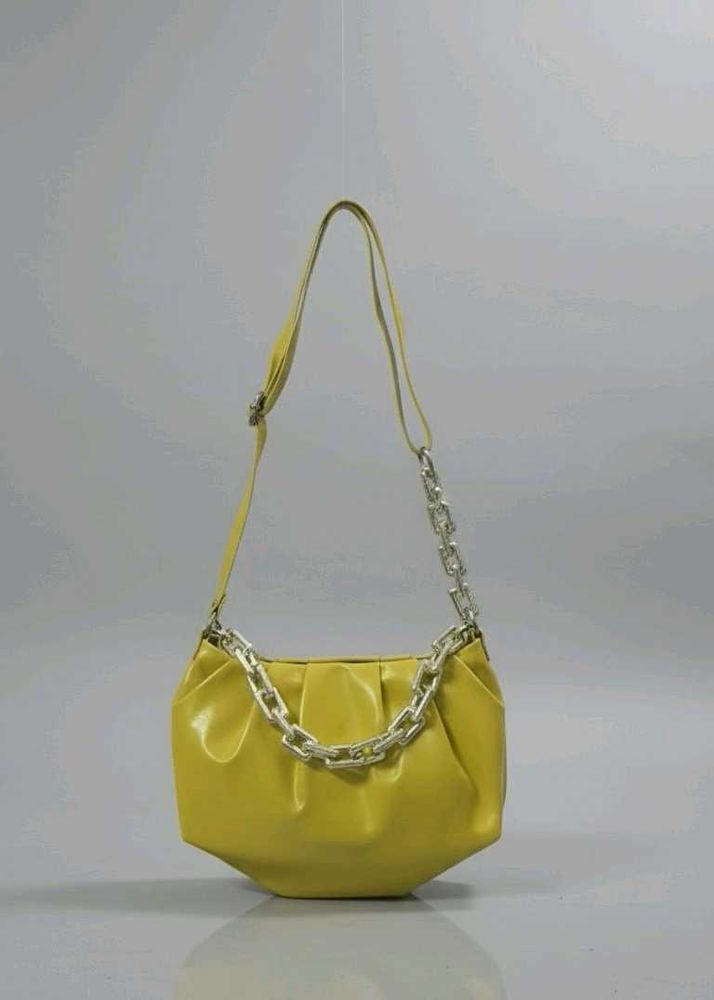Yellow Chain Shoulder Bag