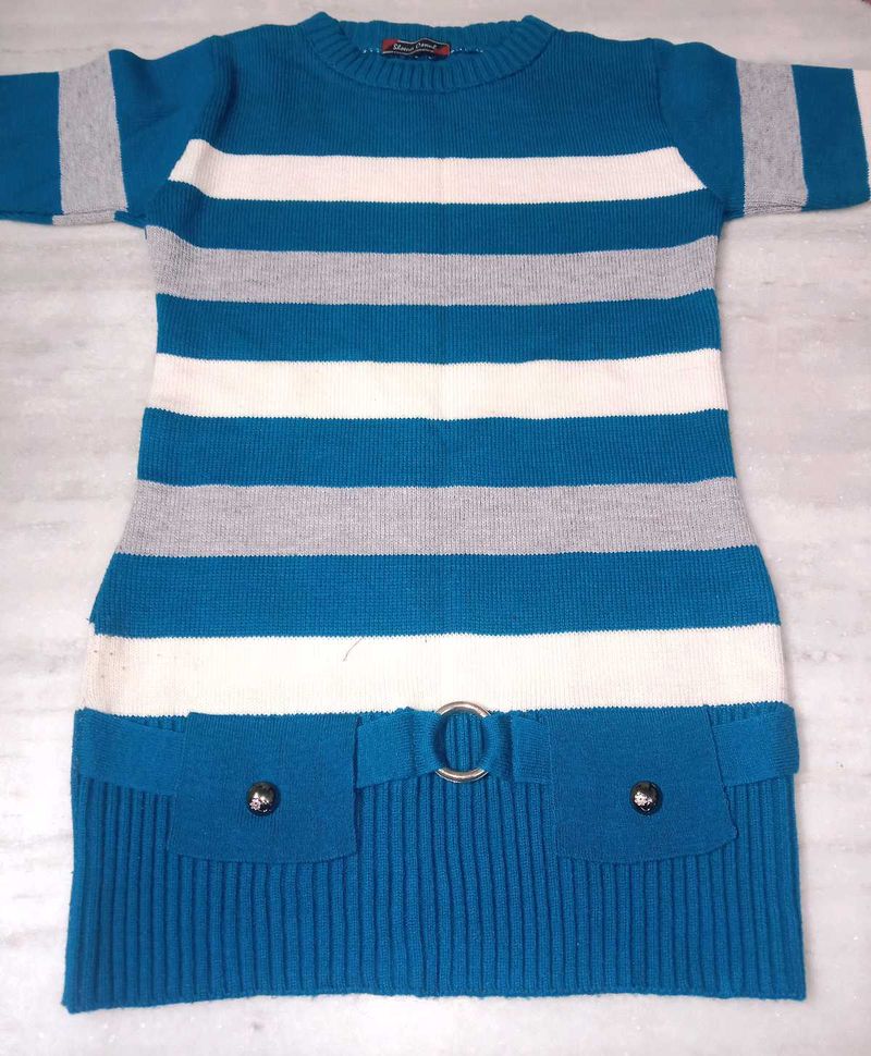 Striped woollen Dress