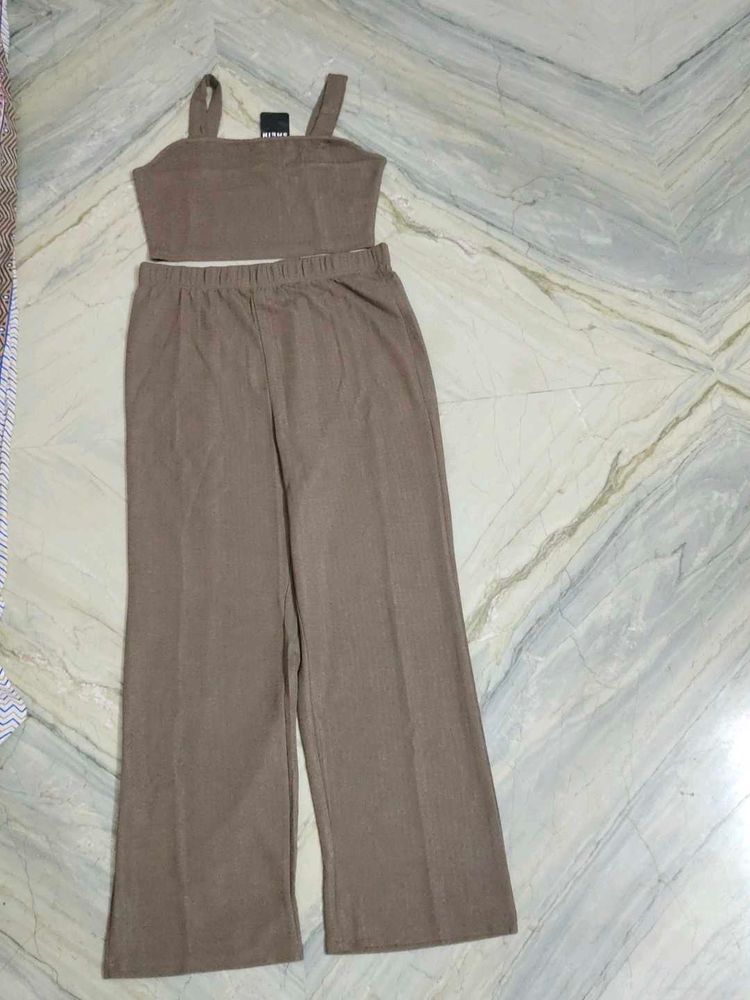 Brown Two-Piece Set