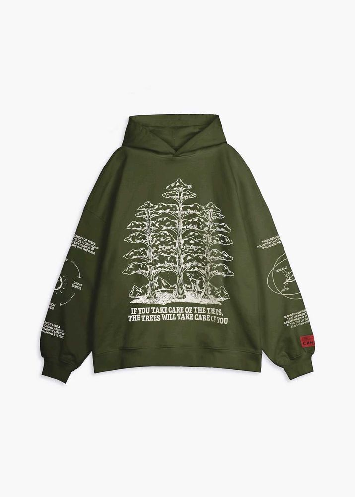 Green Graphic Hoodie