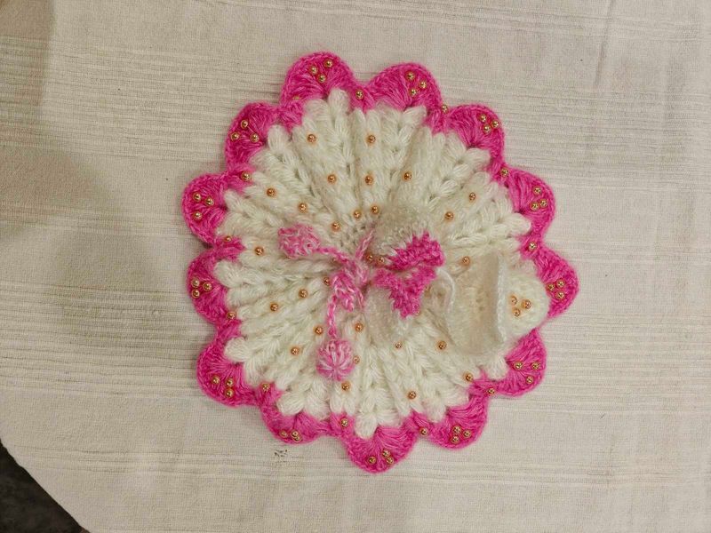 Adorable Hand-Knitted Dress for laddu gopal