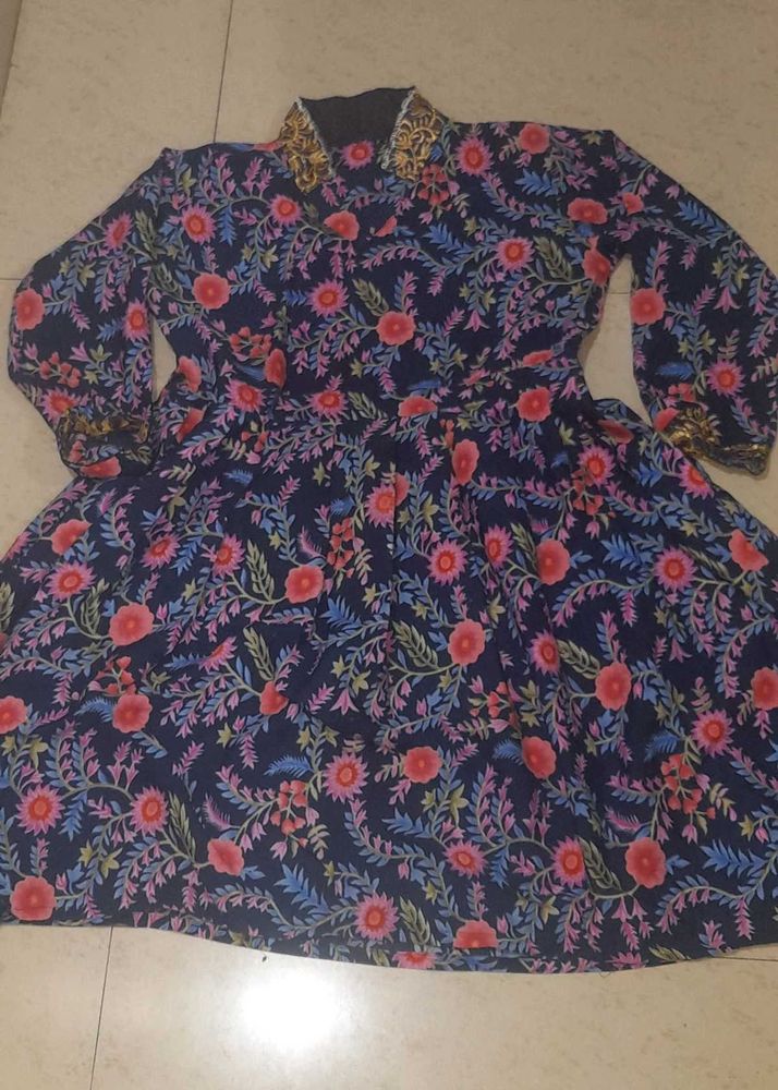 Floral Navy Dress