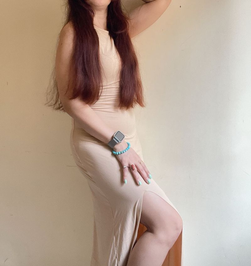 Elegant Beige Maxi Dress