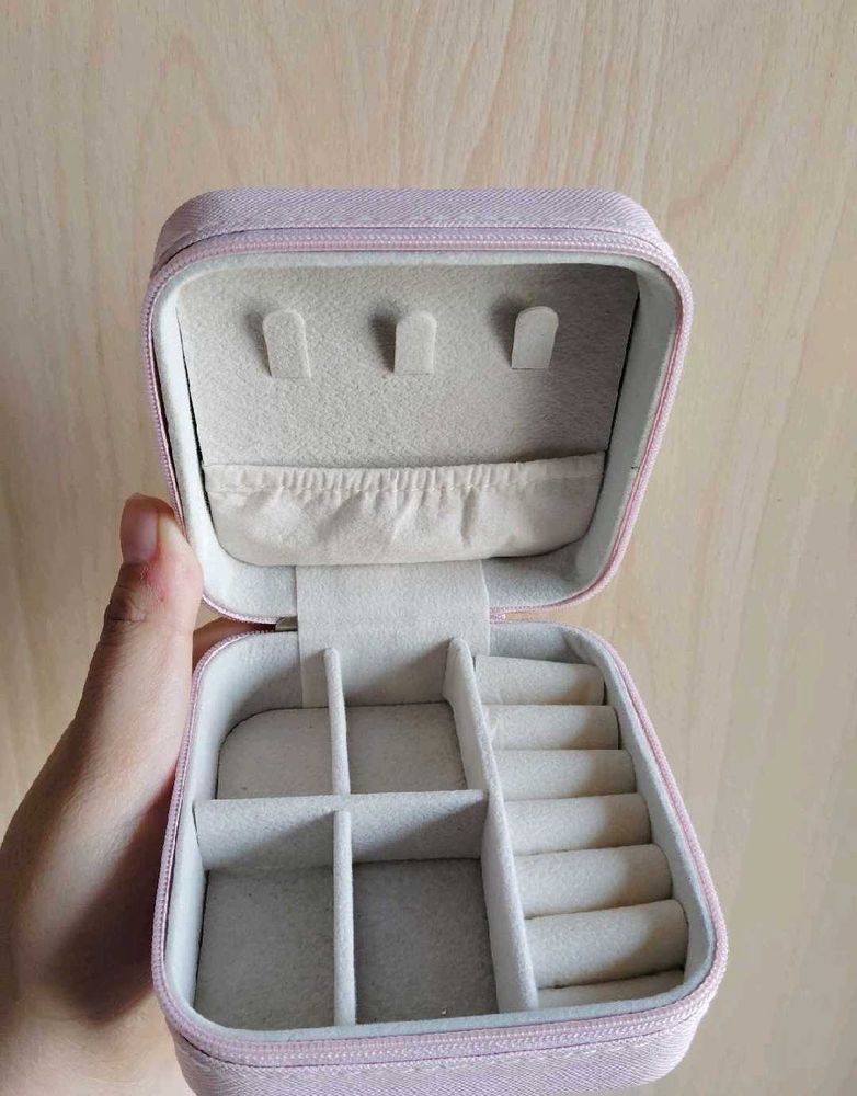 Pink Travel Jewelry Box