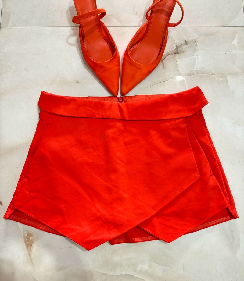 Skorts That Perfect For Summer 🧡🍊vibes