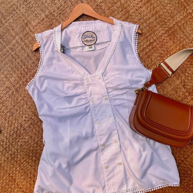 White Sleeveless Top