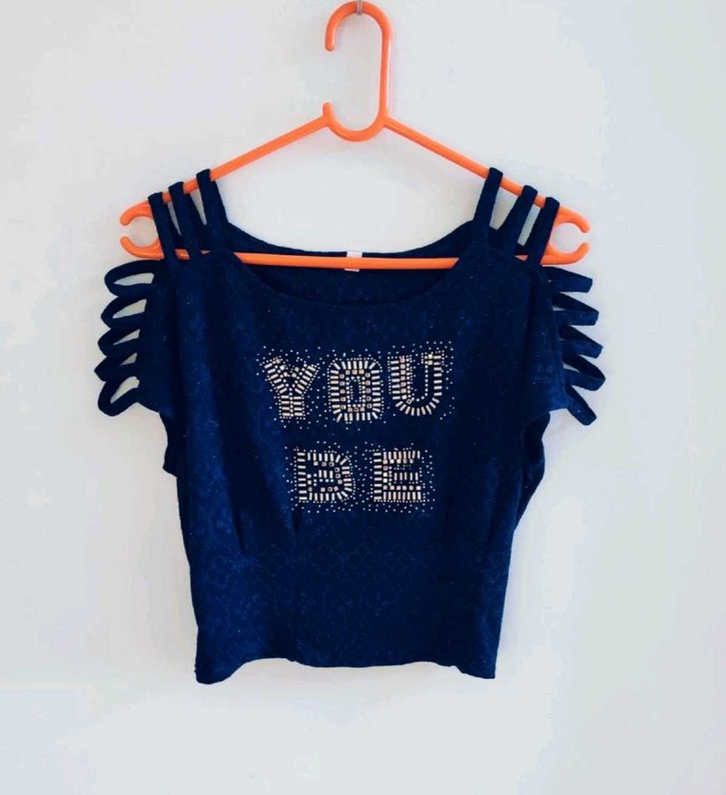 Stylish Party Wear Glittery Top