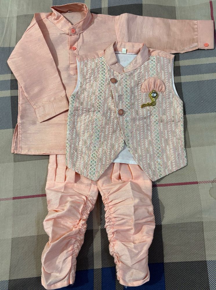 Boys 3piece Ethnic Kurta Set