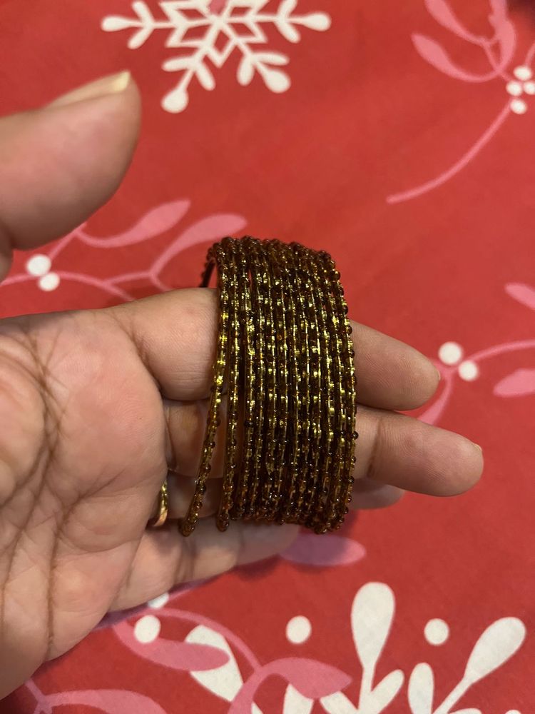 ❤️OXIDIZED COPPER BanglesWITH BEADS