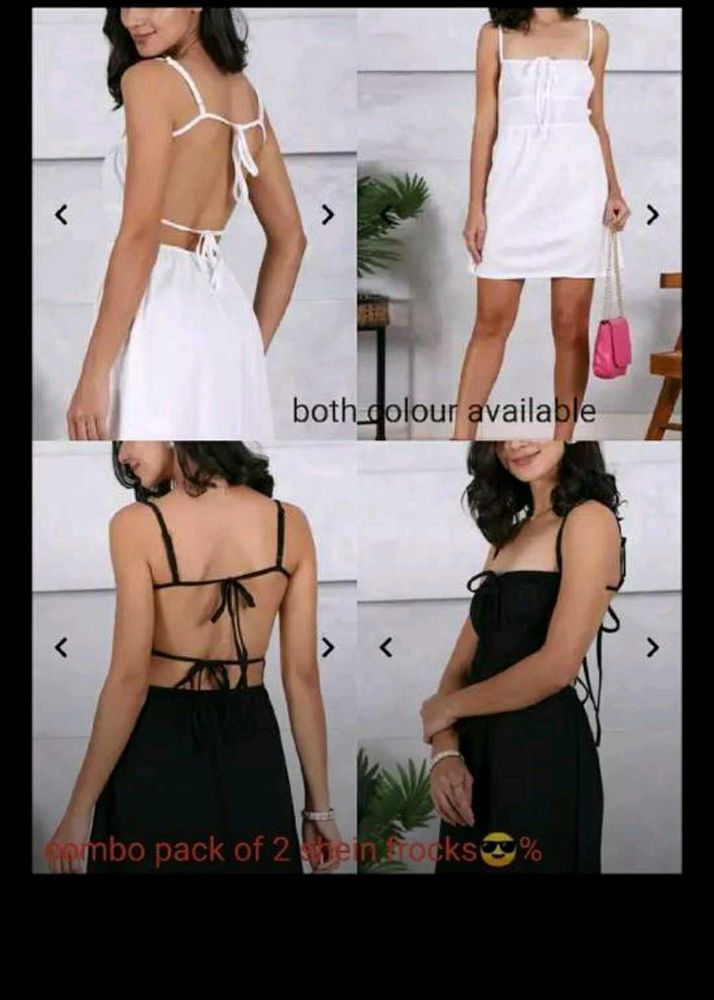 one pack  Stylish Dresses - Black and White