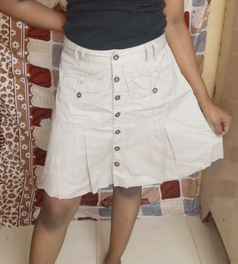 Cute Button-Down Mini Skirt