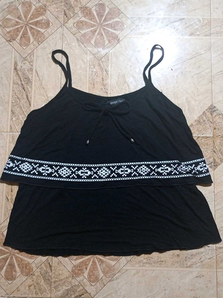 Everly Clothing Black Spaghetti Strap Top
