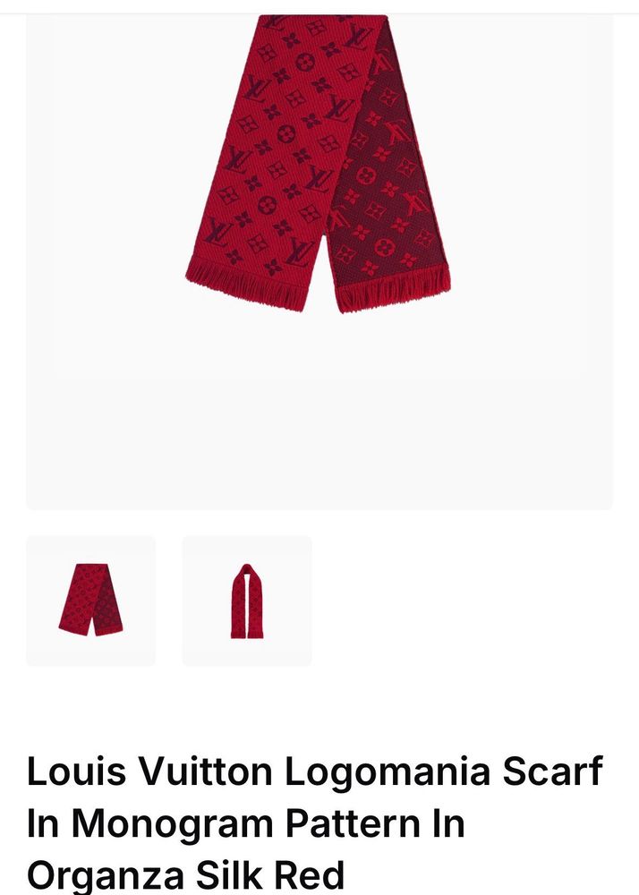 Authentic Louis Vuitton Logomania Scarf
