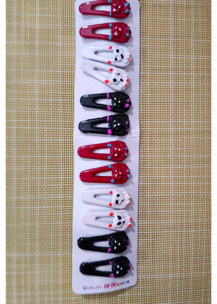 Cute Hair Clips - Set of 10