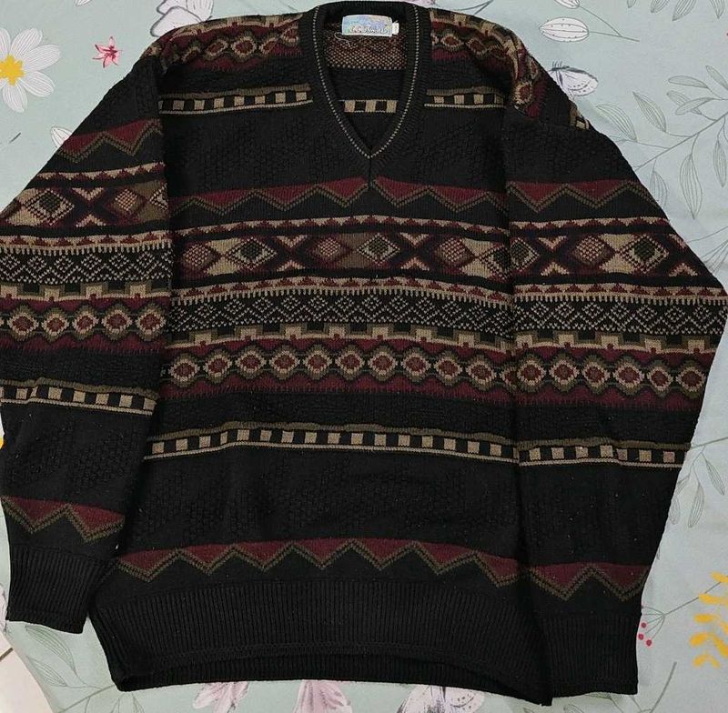 Vintage Patterned Sweater