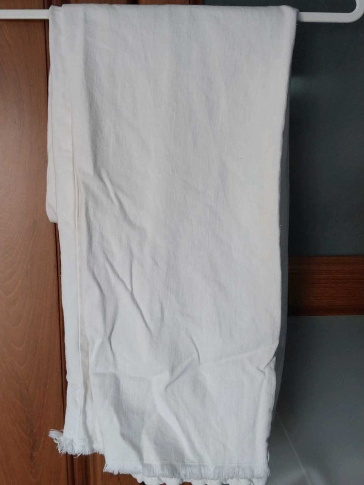 White Straight Cut Jeans