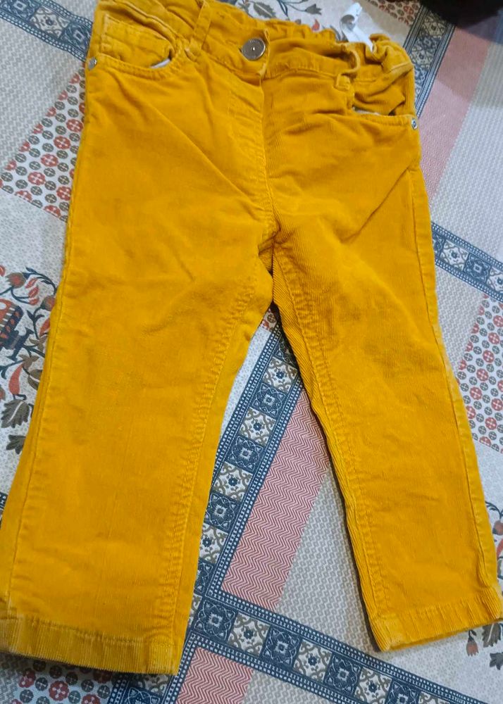 Yellow Velvet Jeans