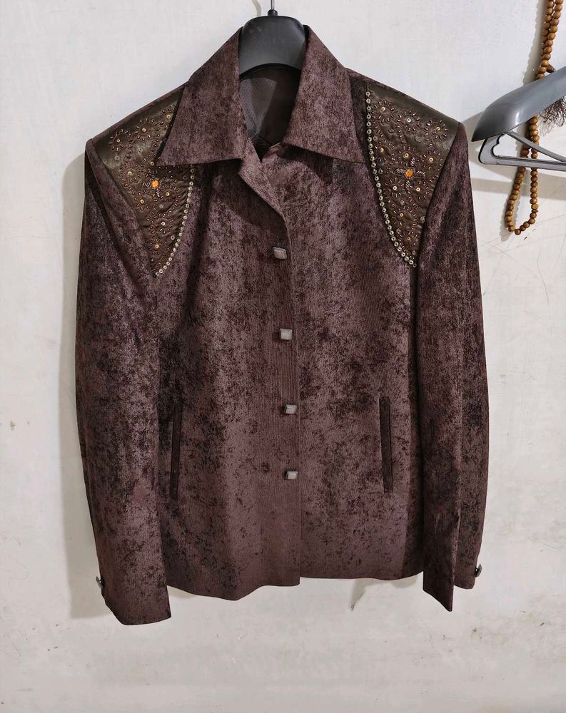 Embellished Brown Jacket
