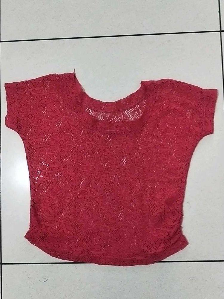 Lace Top Pink