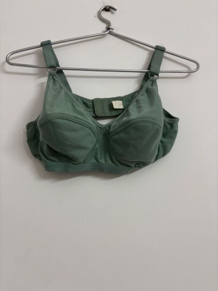 Comfortable Green Bra