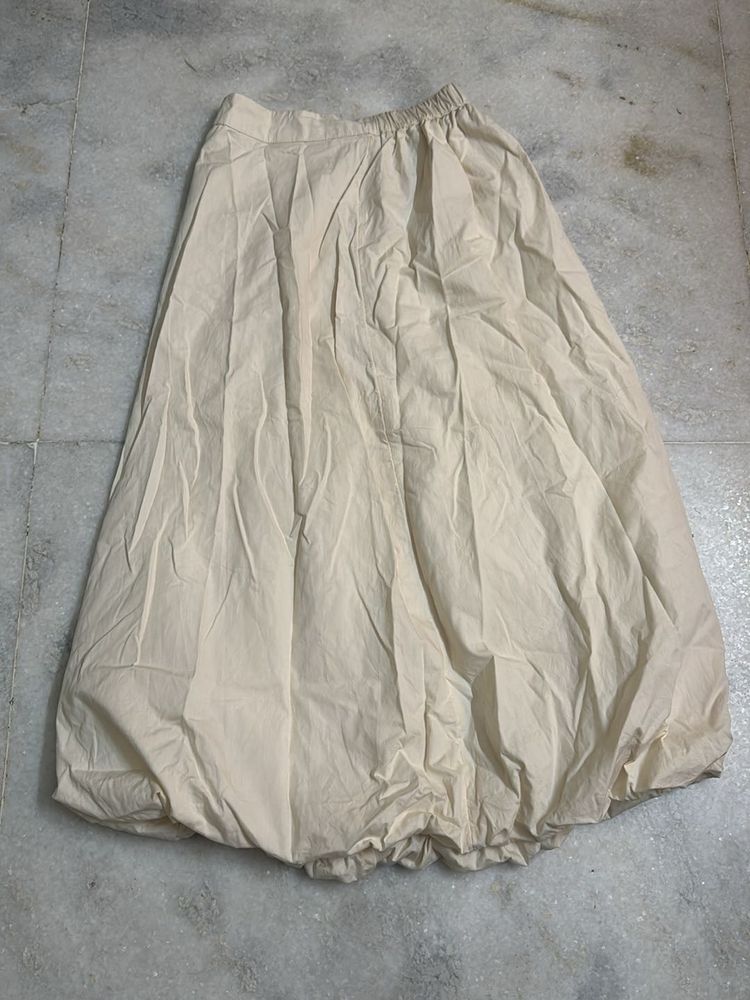 Beige Bubble Skirt