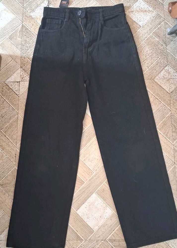 Black Wide Leg Jeans