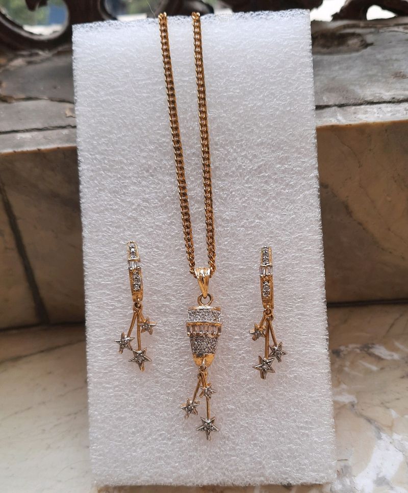 Necklace Pendent Set Earings