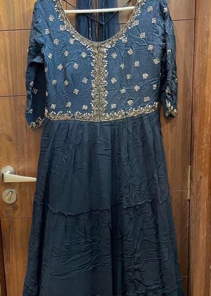 Dark Navy Blue Gown
