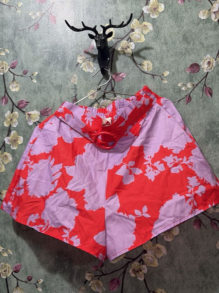 Floral Print Shorts