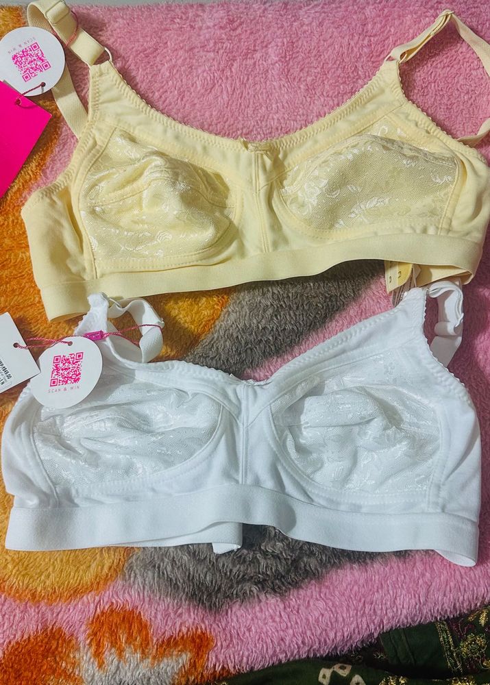 Bra Bundle: White &amp; Yellow Comfort