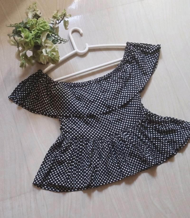 Wow Polka Dot Crop