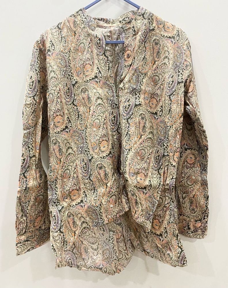 Paisley Print Top
