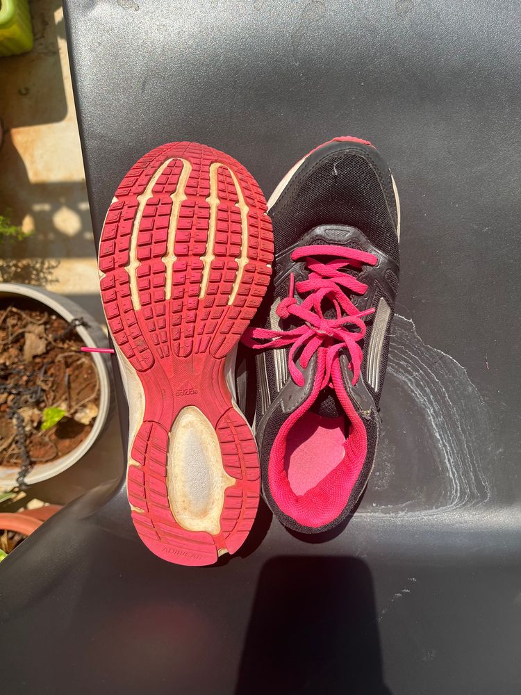 Orignal Adidas Shoes In Size 36 Black And Hot Pink