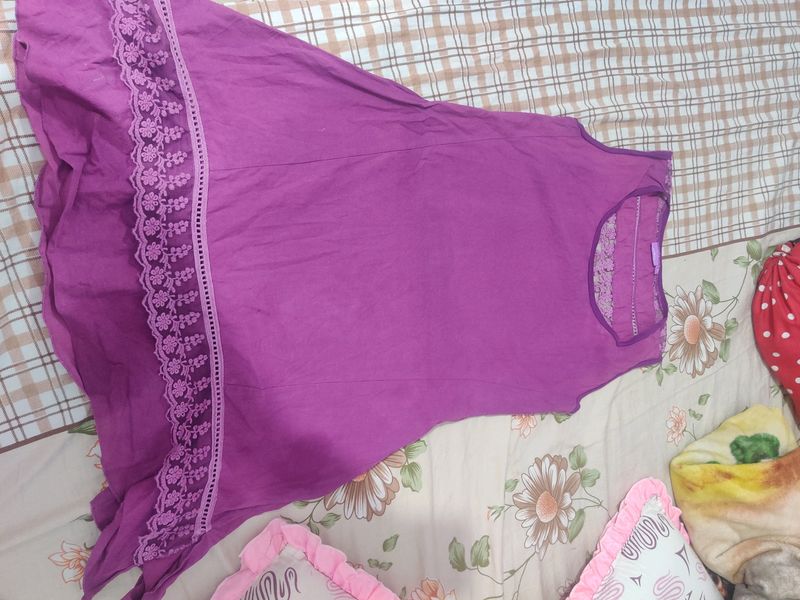 Women Knee Length Nighty