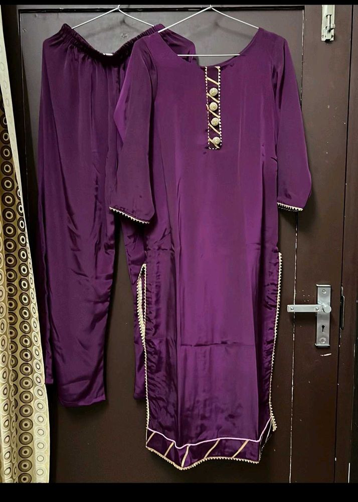 Purple Kurta Set