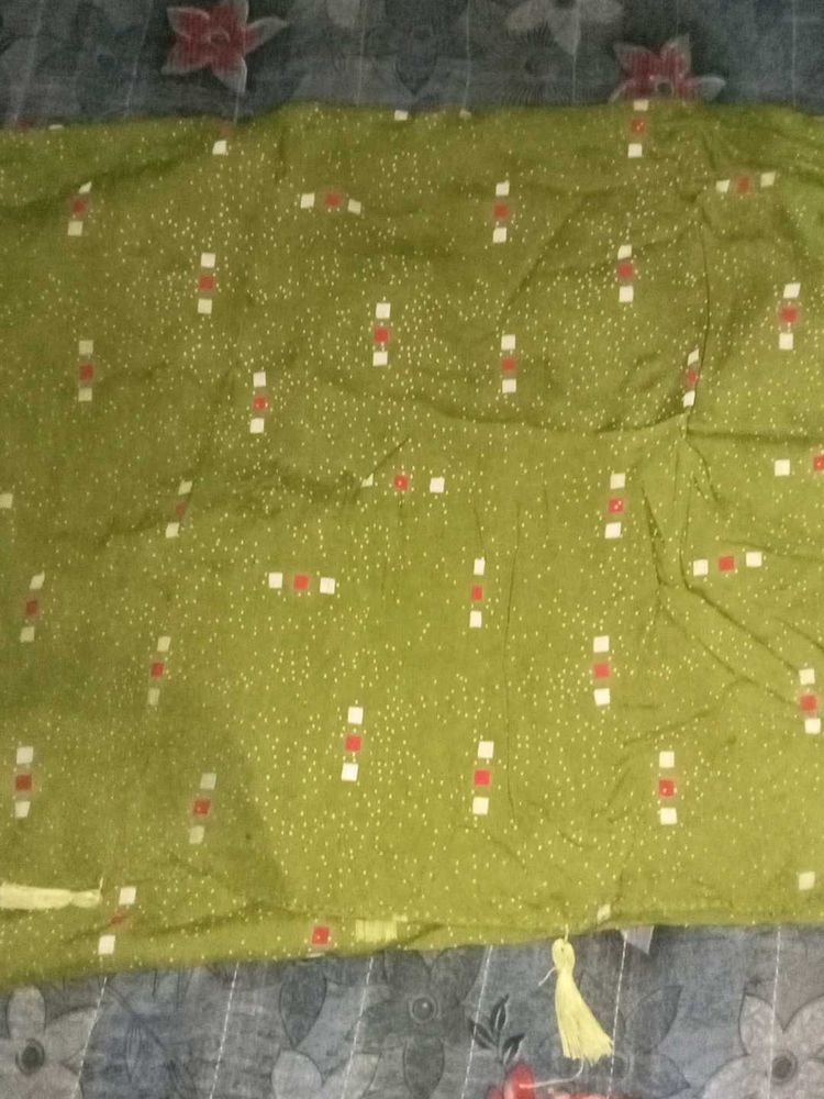 Green Printed Dupatta