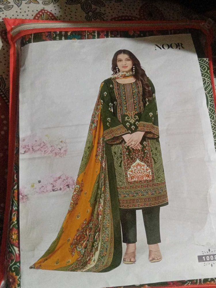 Noor Green Embroidered Salwar Kameez Suit.